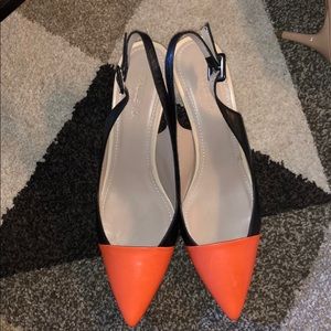 Paule Ka heels with scarf